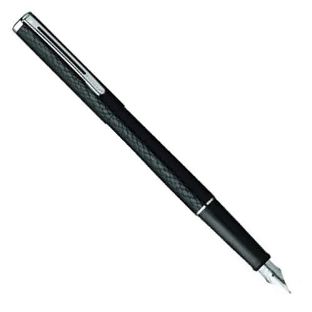 Sheaffer Agio Barely Black Designed Chrome Trim Fountain Pen - Medium Nib 454-0