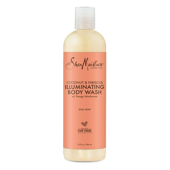 Shea Moisture Coconut and Hibiscus Illuminating Body Wash, 13 Oz, 2 Pack