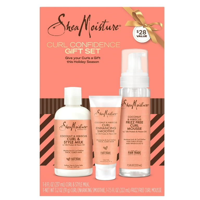 Sheamoisture Curl & Style Milk Mousse Gift Set for Women's Curly