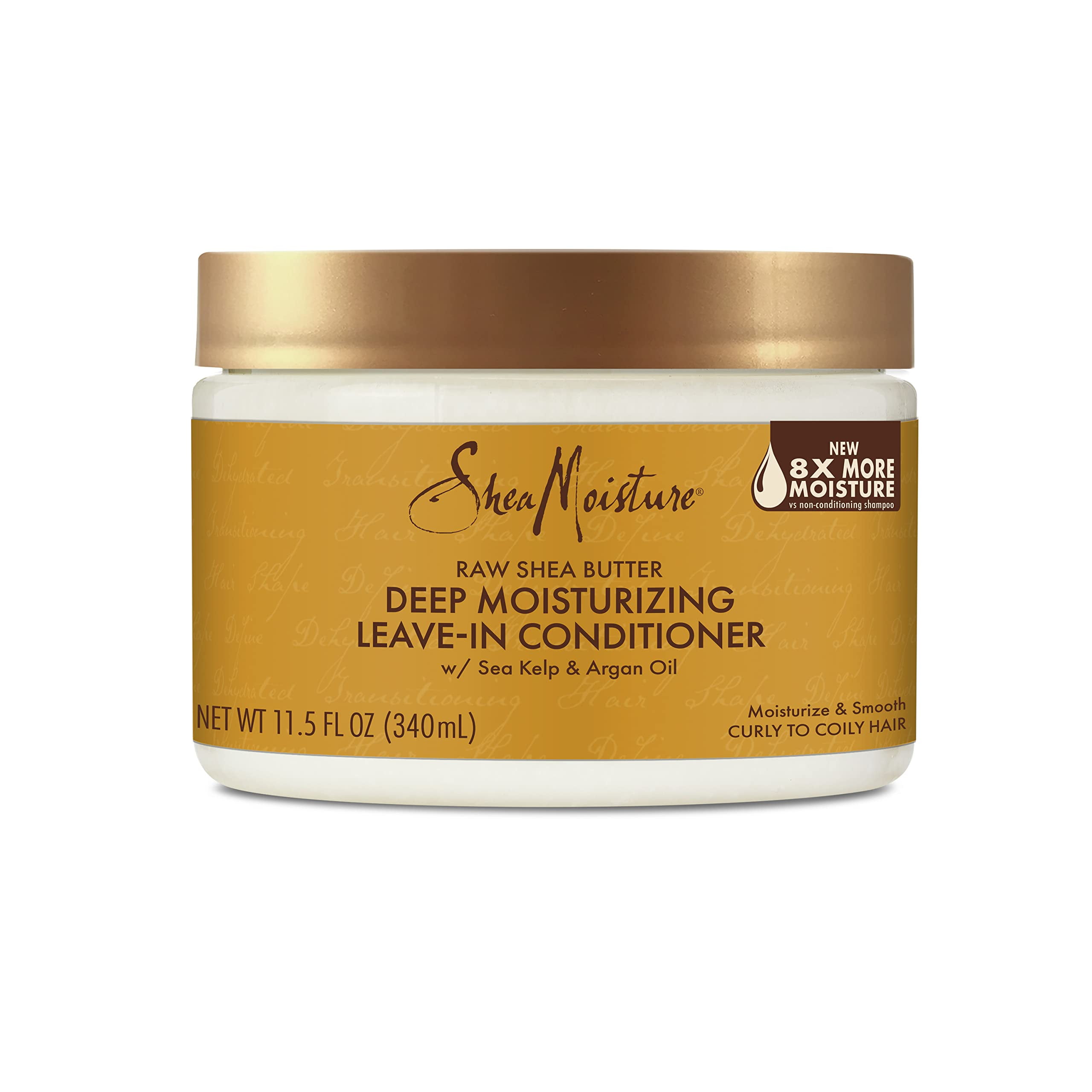 Sheamoisture Sheamoisture Raw Shea Butter Deep Moisturizing Leave-In Conditioner For Curly Hair Raw Shea Butter Hair Conditioner To Moisturize And Smooth Hair 11.5 Oz