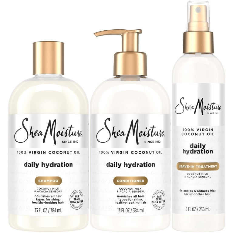 SheaMoisture Shampoo & Conditioner Set, Daily Hydration, 3pk