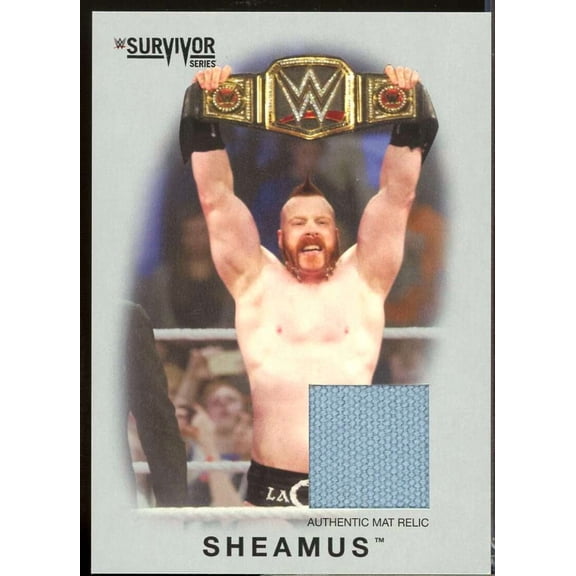 Sheamus 2016 Topps Heritage WWE Survivor Series 2015 Mat Relics Silver /50 #NNO