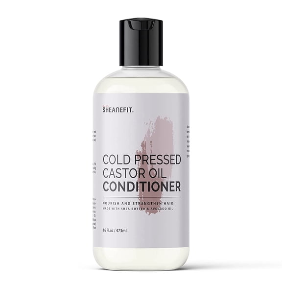 Sheanefit Cold Pressed Castor Oil Daily Conditioner 16oz Support Hair Growth & Strengthen Hair