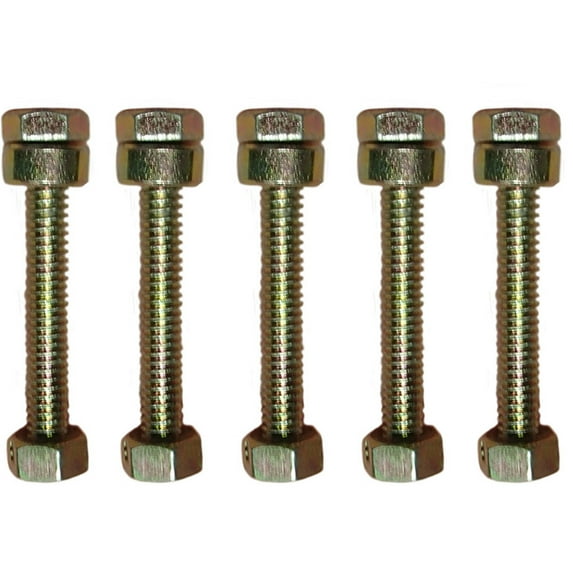 Shear Bolt Kit - Five Shear Pins w Nuts and Spacers That Fit 1501216MA 722130 703057 9524MA