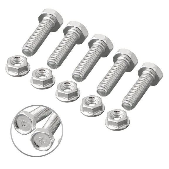 Shear Pin Set (5PK) for Honda Snow Blowers HSS724A HSS928A HSS1332A - Metal Bolts and Nuts Replacement