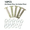 thumbnail image 1 of Shear Pins & Cotter Pins Set for CADET Craftsman Snow Blowers 738-04124A 714-04040 Metal 10pcs, 1 of 9