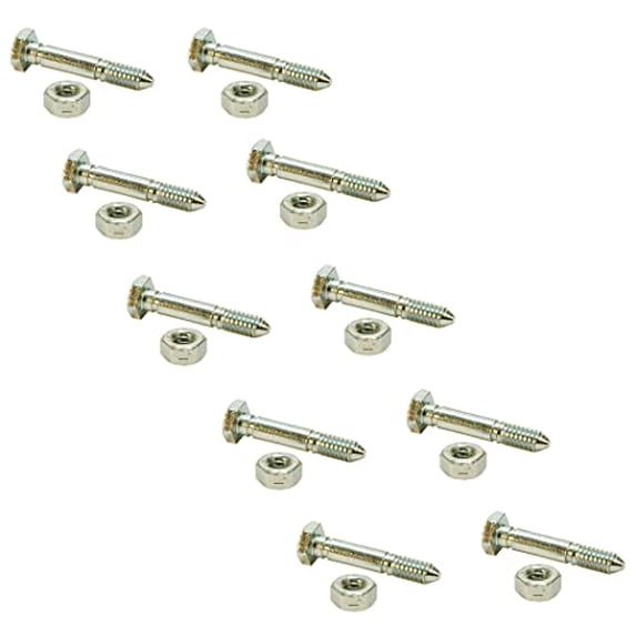 Set Of 2 Shear Pins With Nuts 1-7/16 X 1/4 Fits John Deere 524D