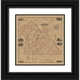thumbnail image 1 of Shearer 26x27 Black Ornate Wood Framed with Double Matting Museum Art Print Titled - York County Pennsylvania - Shearer 1860, 1 of 4