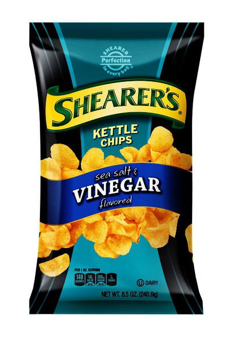 Shearer's Kettle Cooked Salt & Vinegar Kettle Chips, 8.5 Oz.