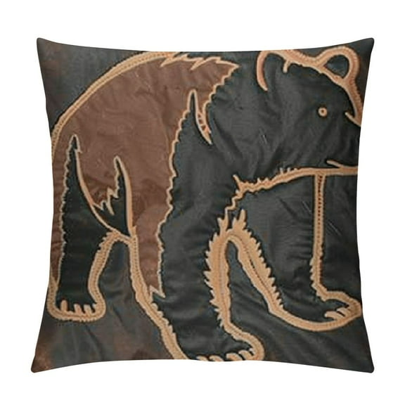 Shearling Diamond Bear Pillow