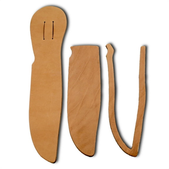 Sheath Kit #4 - Leather - for knives with blades up to 1 1/4 wide by 6" long