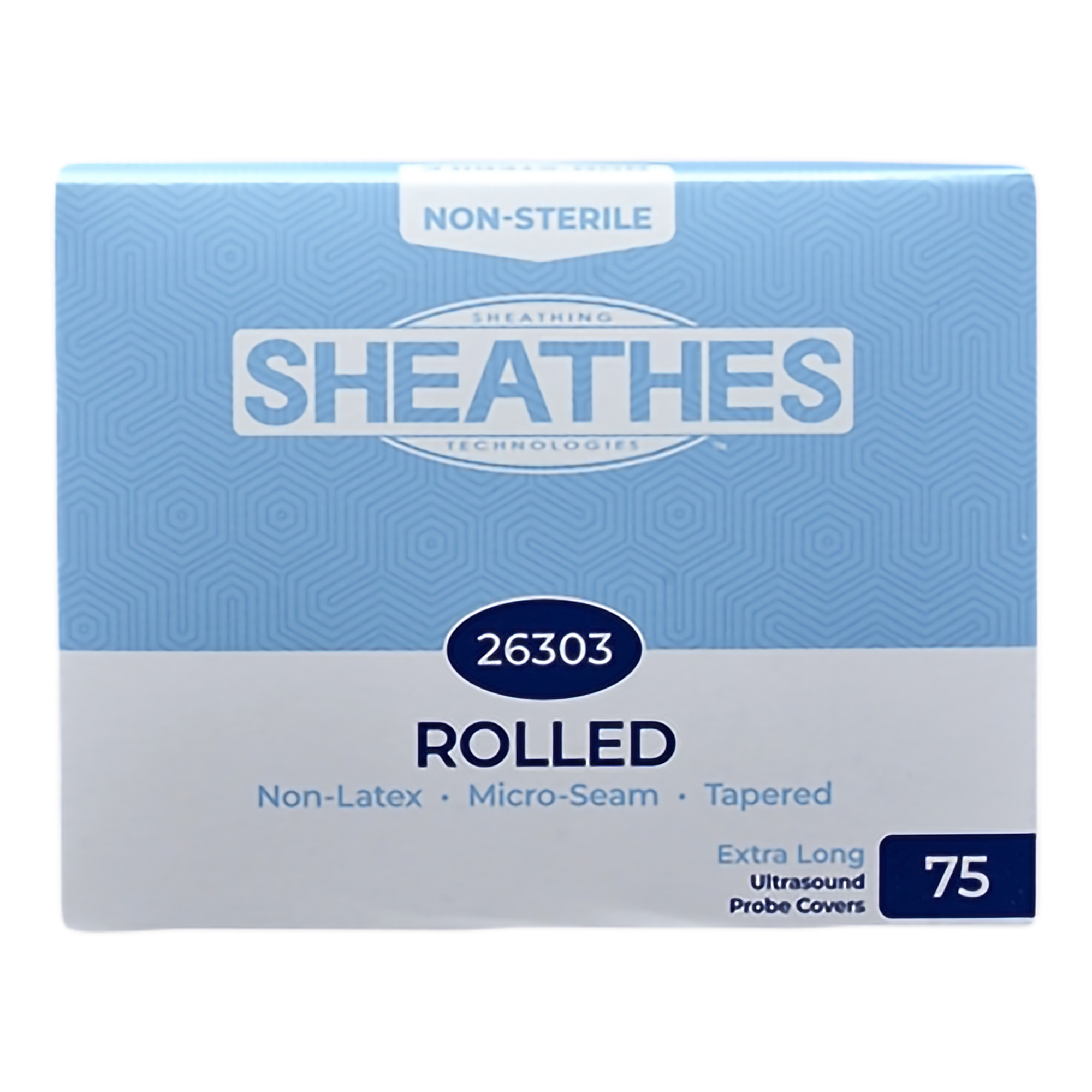 Sheathes Ultrasound Probe Cover 7/8 Inch tapered to 2-9/10 X 11-4/5 Inch 26303, 75 per Box