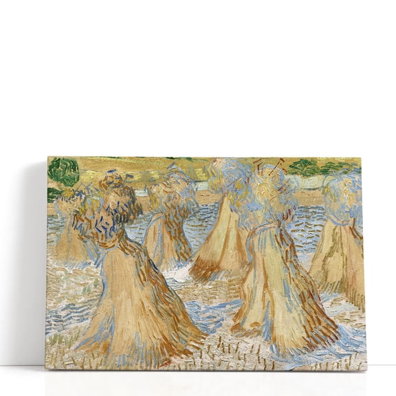 Sheaves of Wheat, 1890 - Wrapped Canvas Print Wall Art | 18" W x 12" H