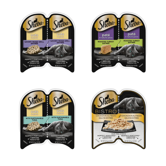 Sheba Adventure Plates: Global Flavors for Worldly Cats  12 Variety Pack