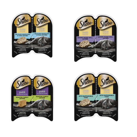 Sheba Gravy Indulgence Beef and Chicken  12 Variety Pack