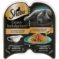 Sheba Gravy Indulgence Chicken Entee In Extra Gravy Cat Food, 2.6 Oz Twin-Pack Tray