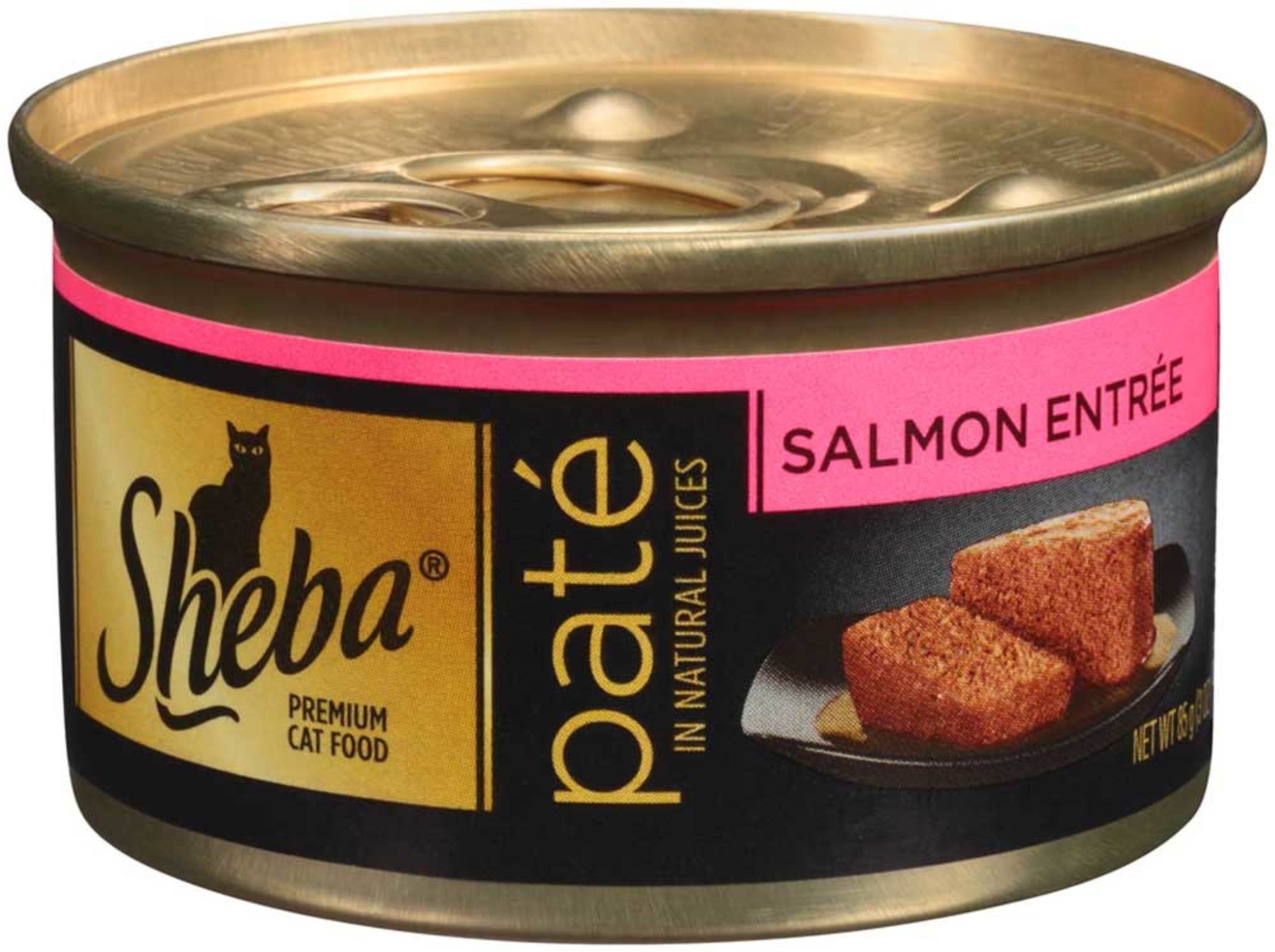 Sheba Pate In Natural Juices Salmon Entr\Xc3\Xa9E Canned Cat Food 3