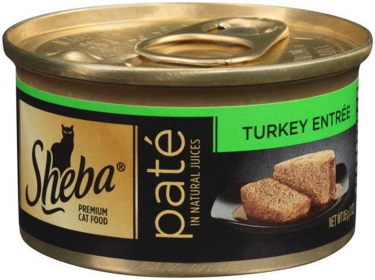 Sheba Pate In Natural Juices Turkey Entr\Xc3\Xa9E Canned Cat Food 3