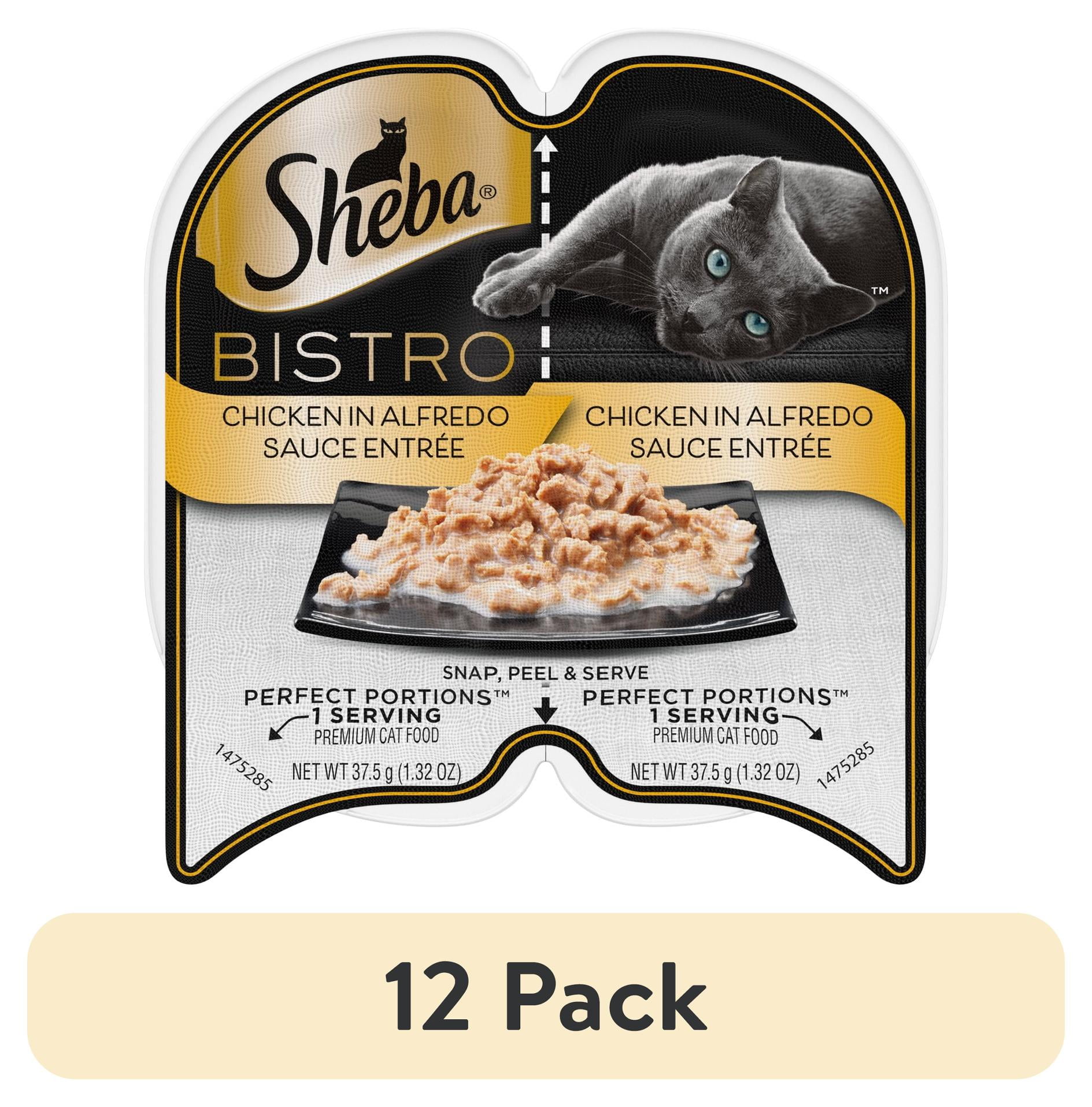 (12 pack) Sheba Perfect Portions Bistro Alfredo Chicken Wet Cat Food, 2