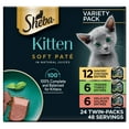 thumbnail image 1 of Sheba Perfect Portions Kitten Variety Flavors Pate Wet Cat Food, 2.6 oz Twin-Pack Trays (24 Pack), 1 of 13