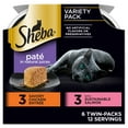 thumbnail image 1 of Sheba Perfect Portions Variety Pack Wet Cat Food Pate, 2.6 oz Twin-Pack Trays (6 Count), 1 of 13