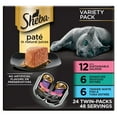 thumbnail image 1 of Sheba Perfect Portions Variety Pack Wet Cat Food Pate, 2.6 oz Twin-Pack Trays, 1 of 13