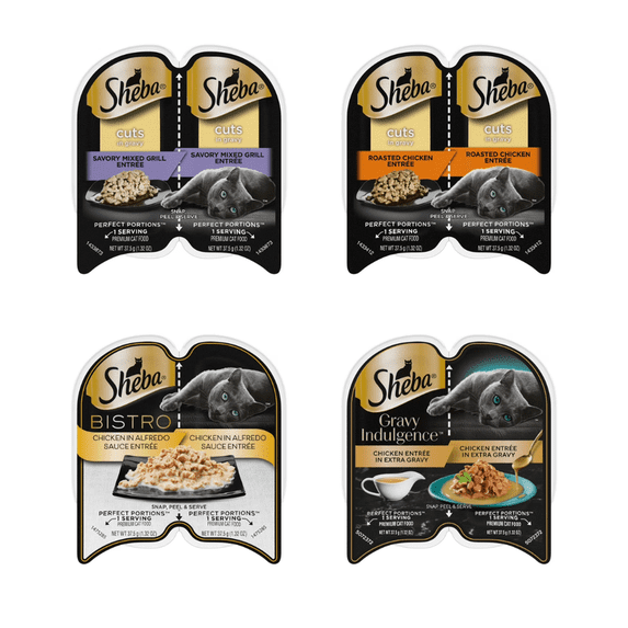 Sheba Playful Paws: Fun Flavors for Curious Cats – 12 Variety Pack