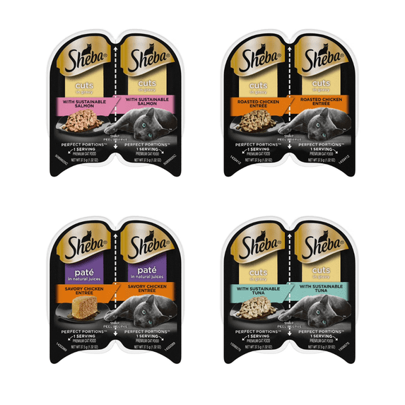 Sheba Purr & Play: Energy-Boosting Meals – 12 Variety Pack