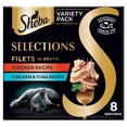 thumbnail image 1 of Sheba Selections Filets in Broth Variety Pack Recipe Wet Cat Food Meal Complement, 1.3 oz Cup (8 Pack), 1 of 11