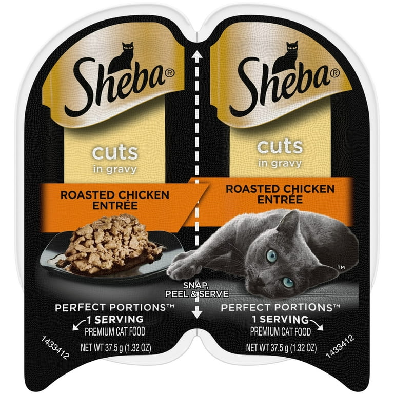 SHEBA® PERFECT PORTIONS™ Cuts in Gravy Roasted Chicken Entrée SHEBA® PERFECT PORTIONS™ Cuts in Gravy Roasted Chicken Entrée