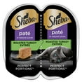 thumbnail image 1 of Sheba Wet Cat Food Pate, Roasted Turkey Entree, 2.6 oz Perfect Portions Twin Pack Tray, 1 of 13