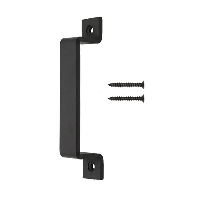Shebeky Barn Door Handle Doubleholes with Screws Strong Load Bearing