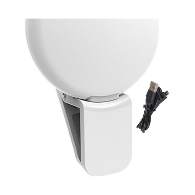 Shebeky Rechargeable Selfie Light Clip Design 3 Levels Light Adjustable