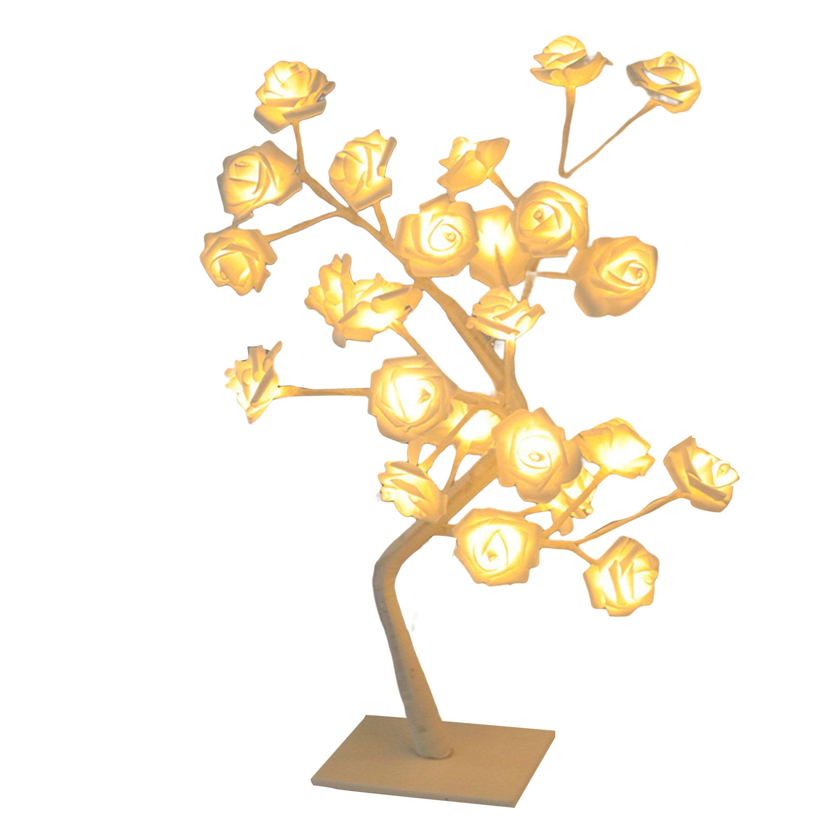 Shebeky Rose Flower Lamp Realistic Looking Soft Lighting LowPower