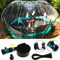 Shebeky Trampoline Sprinkler Safe Easy to Install Kids Outdoor Play