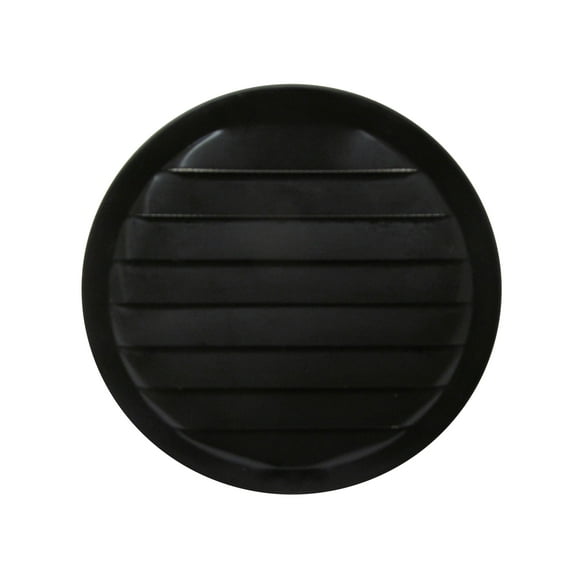 Shed 6" Round Aluminum Wall Vent Black, With Screen