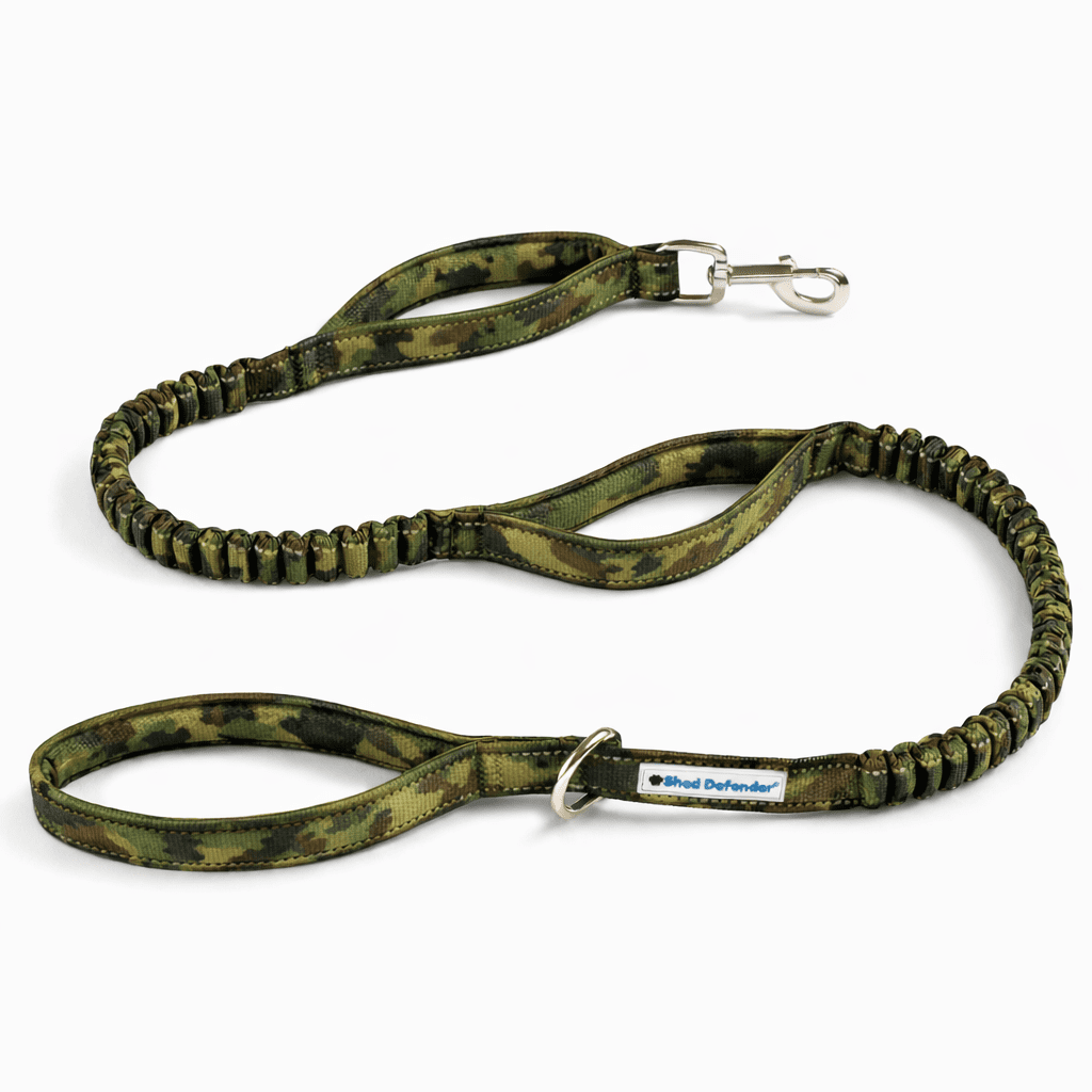 Shed Defender Shock Absorbing Bungee Leash - Three Padded Handles for Traffic Control at Different Lengths, Stretches from 4-7ft, Elastic Dog Leash, Reflective Stitching, Heavy Duty