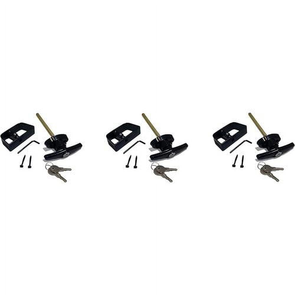 Shed Door THandle Lock Kit Includes 2 Keys, 2 Screws, Allen Wrench, 41/2" Stem, Shed Lock