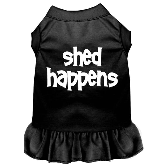 Dog Dress, Pet Dog Cat Dress Screen Printed, "Shed Happens"