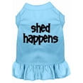 thumbnail image 1 of Dog Dress, Pet Dog  Cat Dress Screen Printed, "Shed Happens", 1 of 10