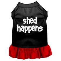 Dog Dress, Pet Dog  Cat Dress Screen Printed, "Shed Happens"
