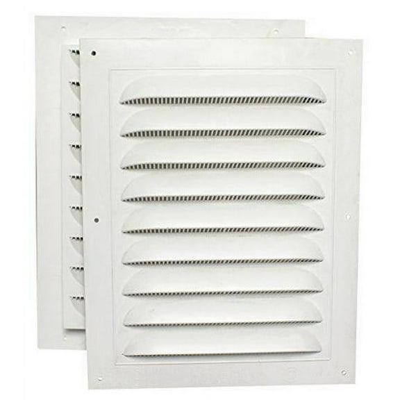 Shed PVC Wall Gable Vent 8" x 12", J-Channel