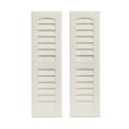 thumbnail image 1 of Shed Shutters Louvered 6" W x 21" White for Sheds, Playhouses, and Chicken Coops 1 Pair (LS621W-BX2), 1 of 3