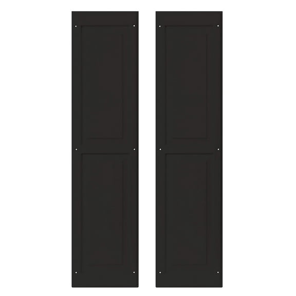 Shed Shutters Raised Panel 9" W x 36" H, Black for Sheds, Playhouses, and Chicken Coops 1 Pair (RP936BLK-BX2)