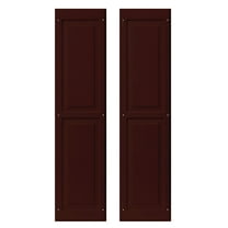 Shed Shutters Raised Panel 9" W x 36" H, Dark Brown for Sheds, Playhouses, and Chicken Coops 1 Pair (RP936BRN-BX2)