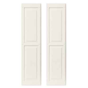 Shed Shutters Raised Panel 9" W x 36" H, White for Sheds, Playhouses, and Chicken Coops 1 Pair (RP936W-BX2)