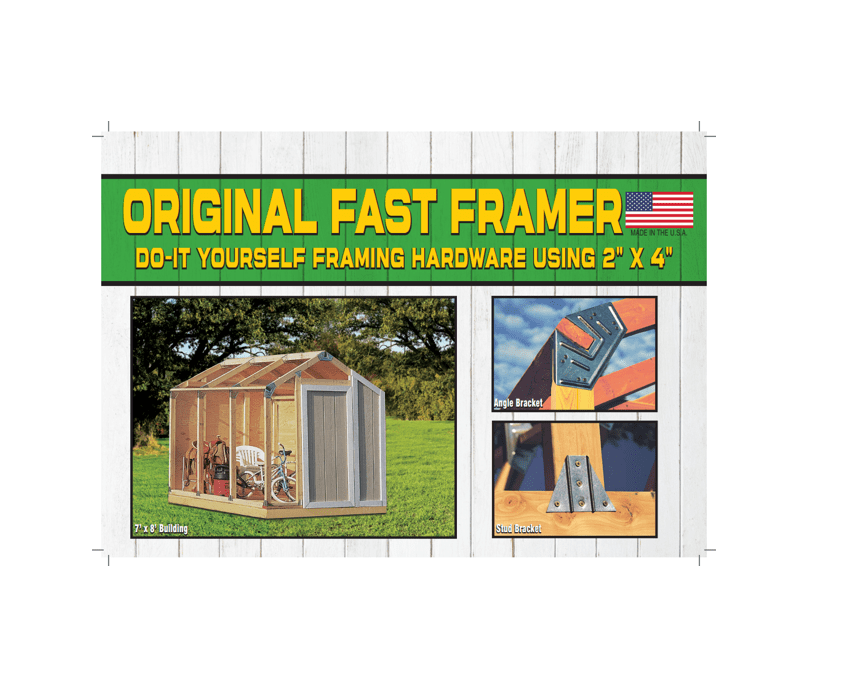 Shed. The Original Fast Framer Bracket Kit by DIY Kit Company, LLC. DIY