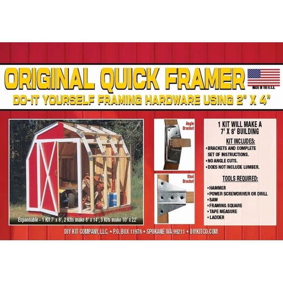 Shed. The Original Quick Framer Shed Bracket Kit by DIY Kit Company, LLC