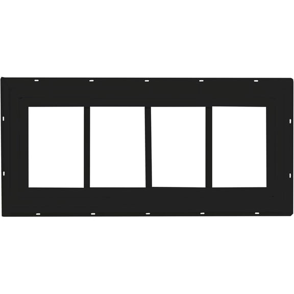 Shed Window 10.185" X 24" Transom J-Lap Black VINYL, with Double-Pane Insulated Safety Glass Tempered, for Sheds, Playhouses, and Chicken Coops 1 PK (TRPV1024BKJ-BX1)