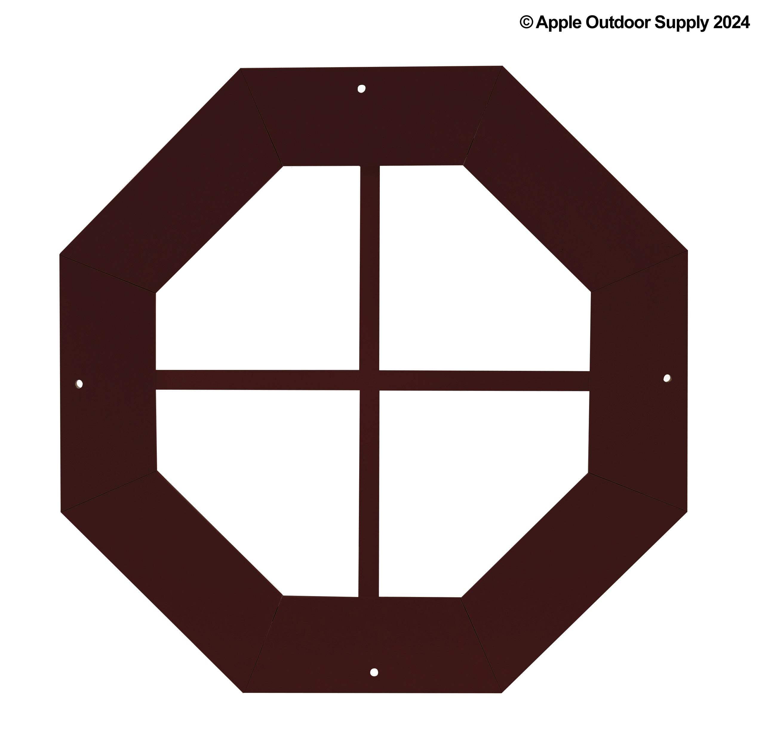 Shed Window 14" Octagon Gable J-Lap Brown PVC for Sheds, Playhouses ...